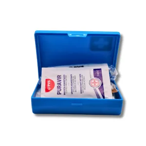 مجموعة الإسعافات الأولية الاحترافية عالية الجودة من PVS مع 5 ضمادات طبية 7 × 2 سم وضمادة . PVS Professional High Quality First Aid Kit with 5 7 x 2cm