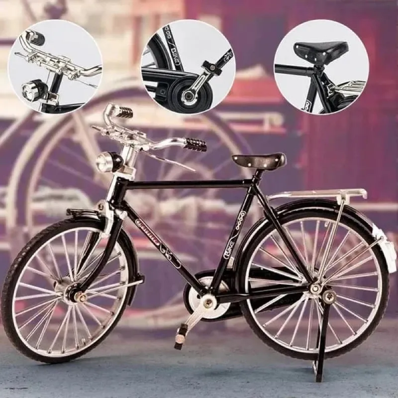 1: 10 Simulation Mini DIY Retro Bicycle Model Ornament
