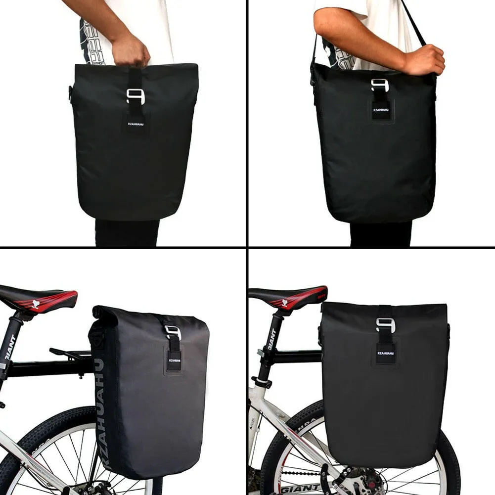 1Pcs RZAHUAHU Waterproof Bike Bag 20L Travel Cycling Bag Basket Bicycle Rear Rack Tail Seat Trunk Bag Bicycle Bag Panniers