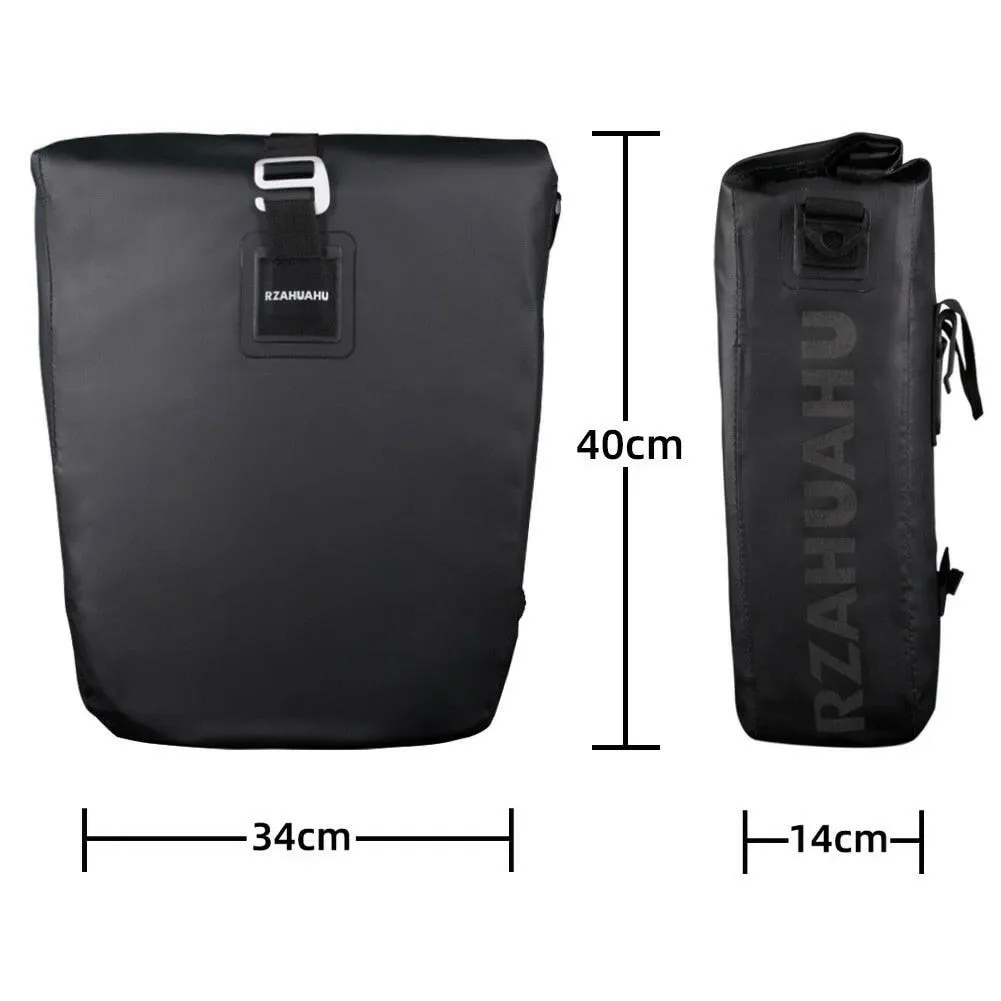 1Pcs RZAHUAHU Waterproof Bike Bag 20L Travel Cycling Bag Basket Bicycle Rear Rack Tail Seat Trunk Bag Bicycle Bag Panniers