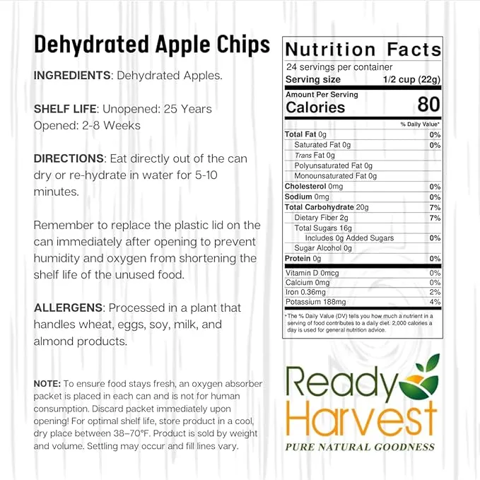 Apple Chips Dehydrated