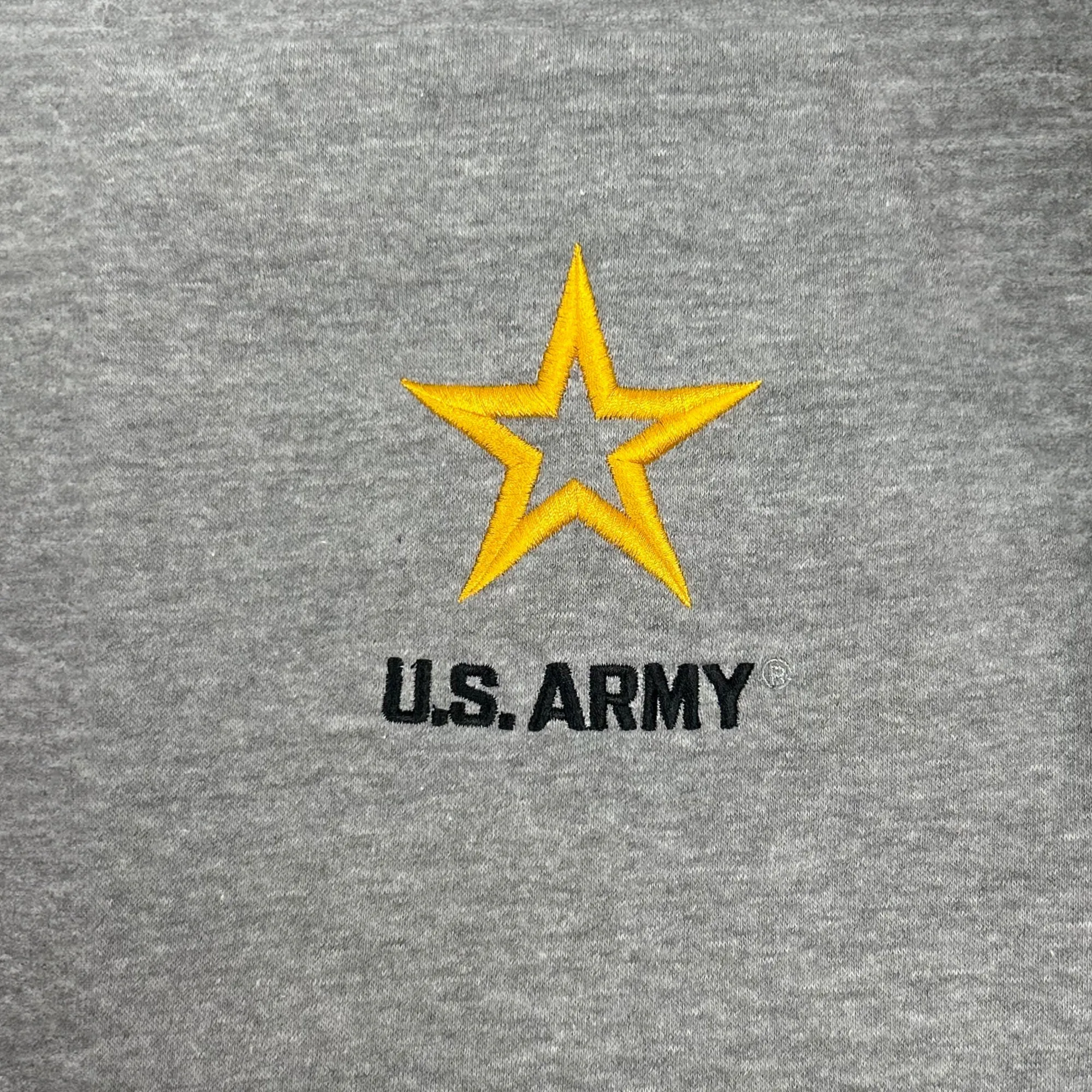 Army Star Tackle Twill Embroidered Fleece Hood (Grey)