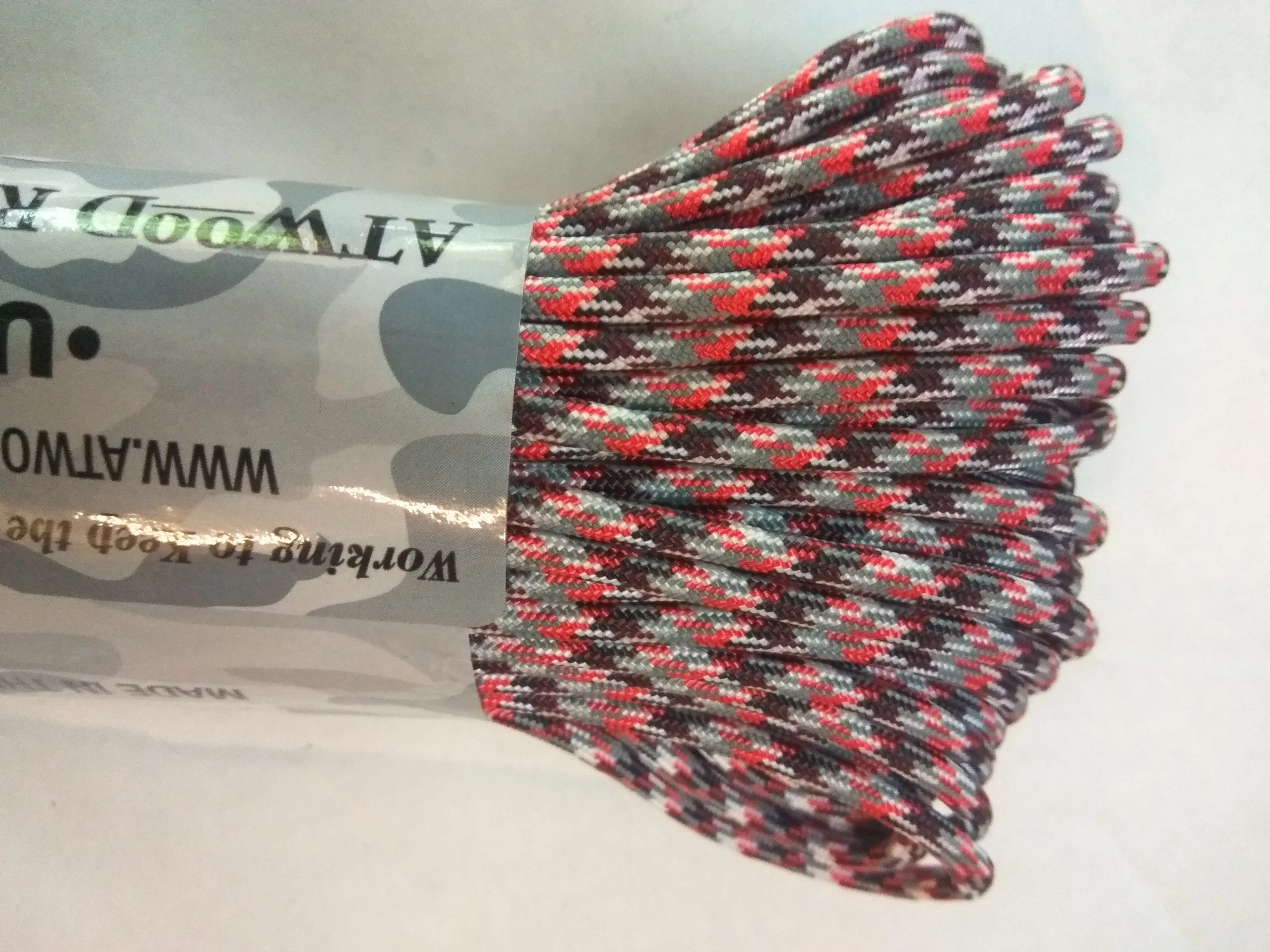 Atwood Red Camo 550 Paracord