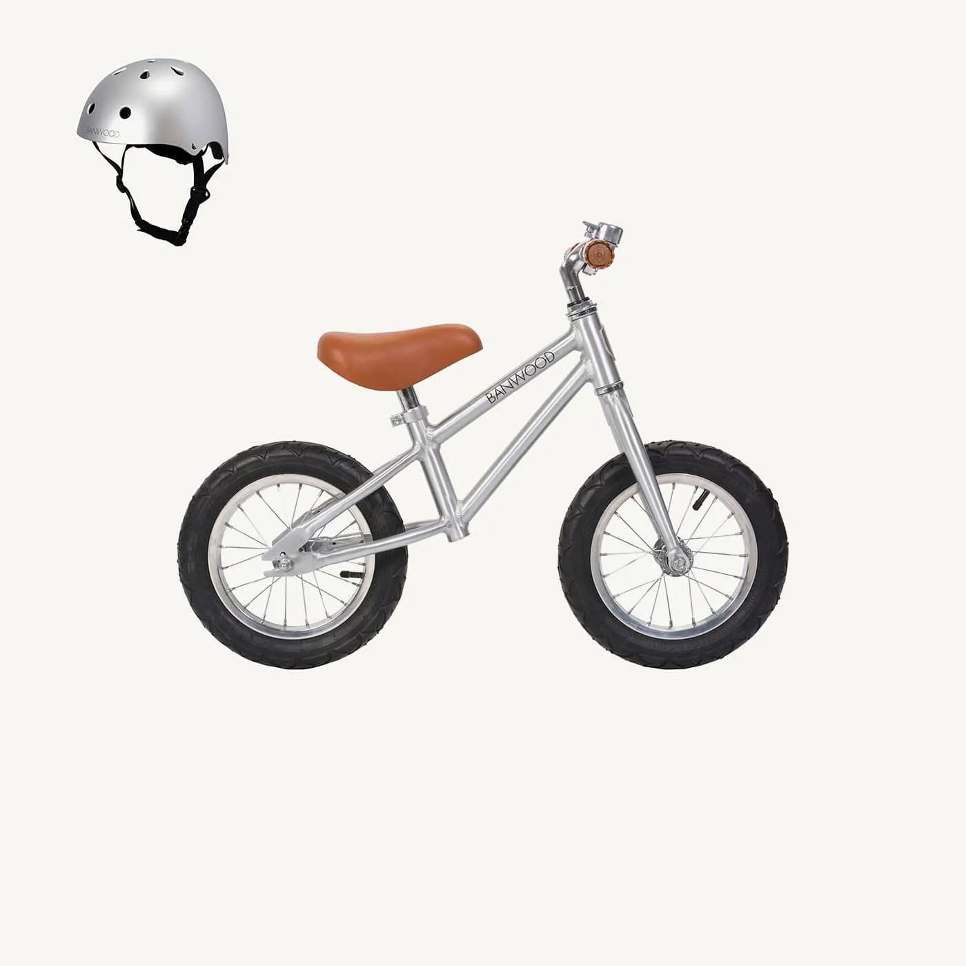 Banwood First Go Balance Bike - Chrome Special Edition