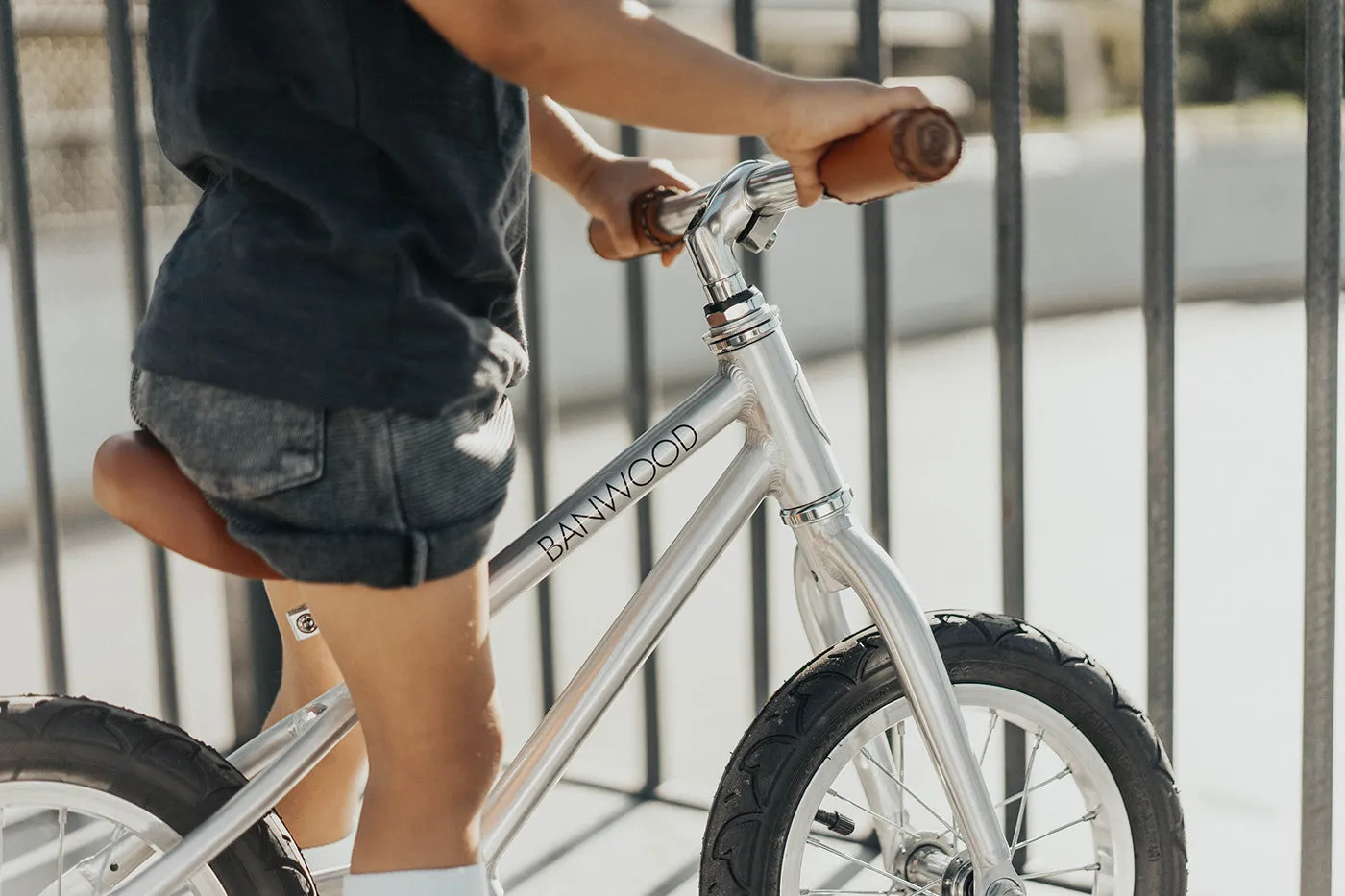 Banwood First Go Balance Bike - Chrome Special Edition