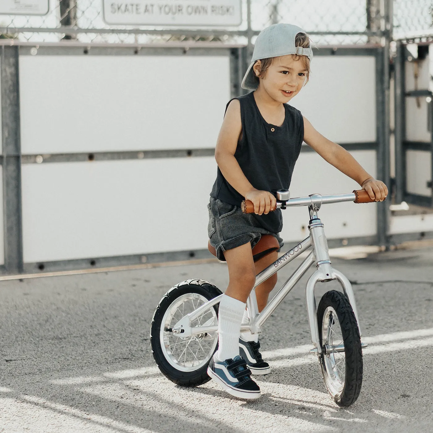 Banwood First Go Balance Bike - Chrome Special Edition