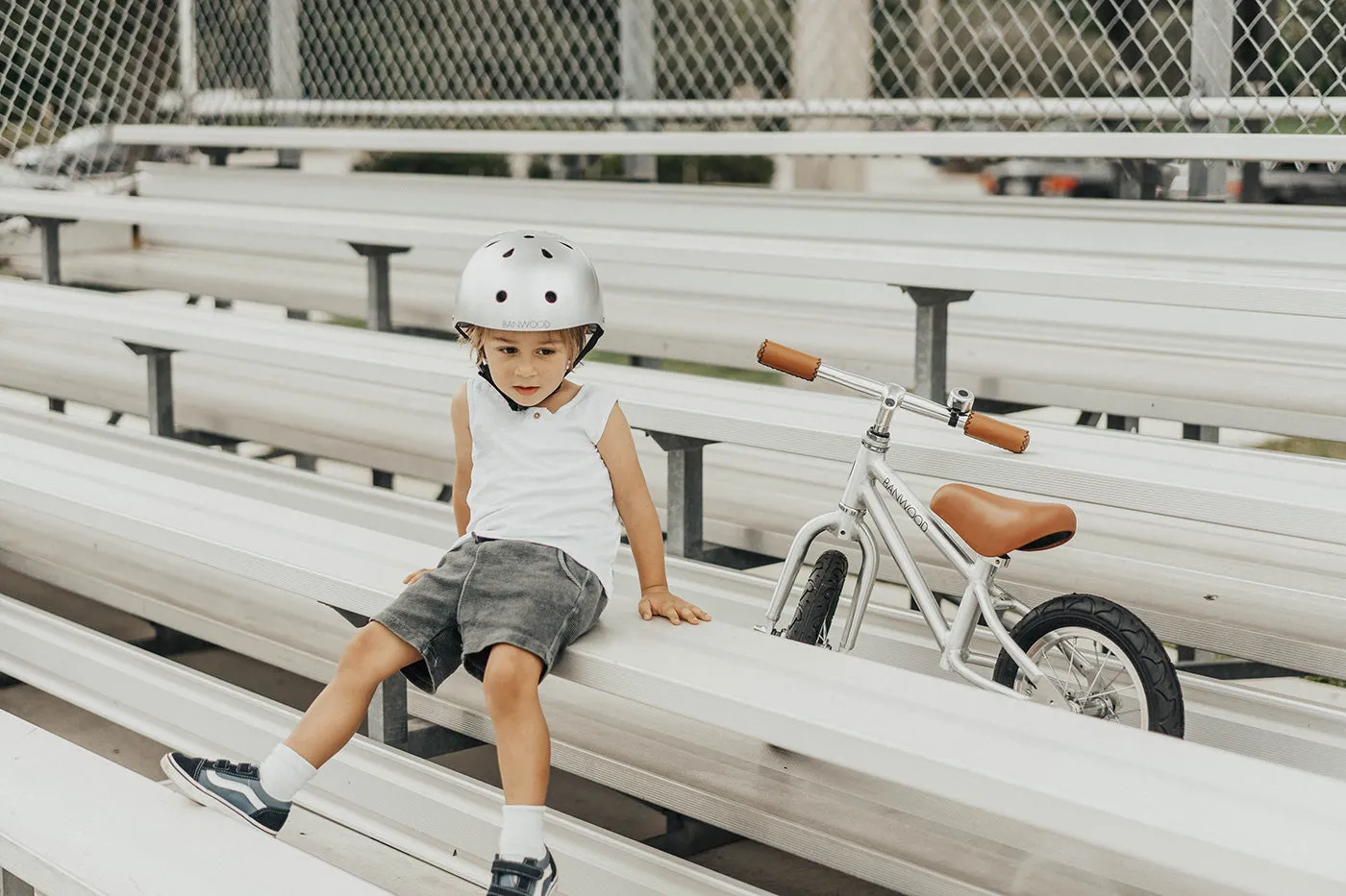 Banwood First Go Balance Bike - Chrome Special Edition