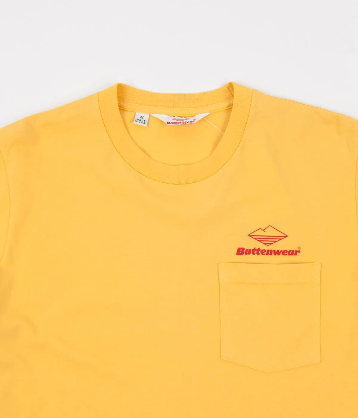Battenwear Team Pocket T-Shirt - Mustard