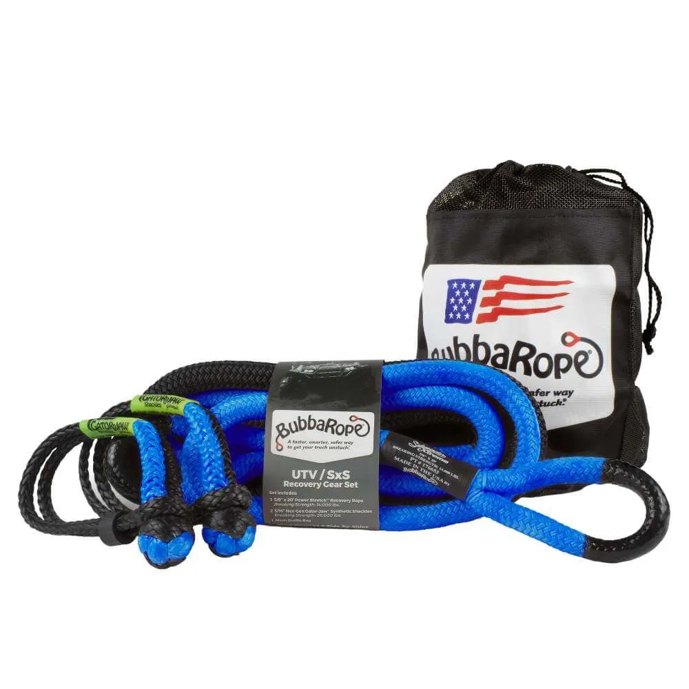 Bubba Rope 5/8" Off-Road UTV/SxS Recovery Gear Set - Blue