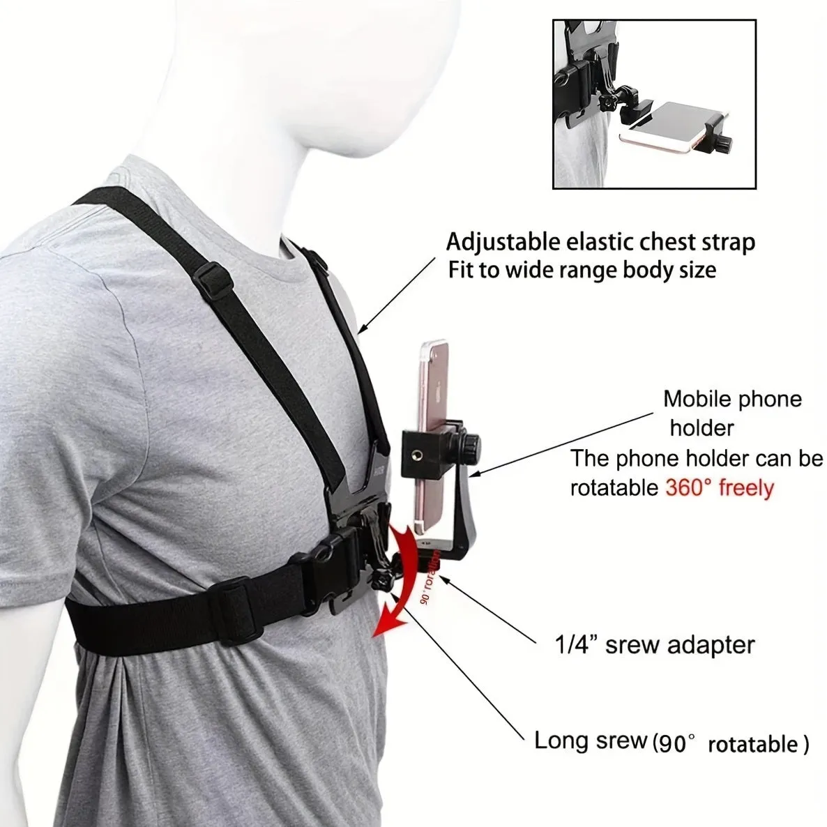 Capture Thrilling Cycling Moments with Chest Mount Camera Strap