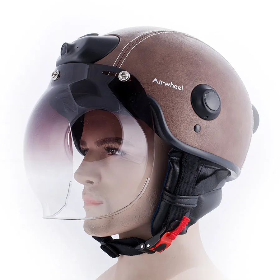 Carbon Fiber Safe Helmet with HD WIFI Camera Phone Answering 2K Video Shooting by Free Mobile APP