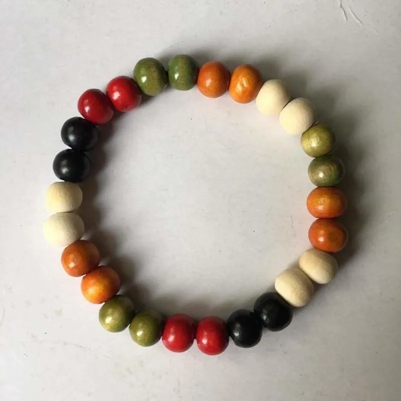 Chakra Healing Reiki Prayer Lava Stone Buddha Bead Bracelet