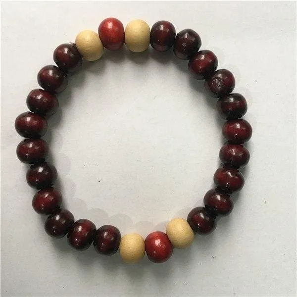 Chakra Healing Reiki Prayer Lava Stone Buddha Bead Bracelet