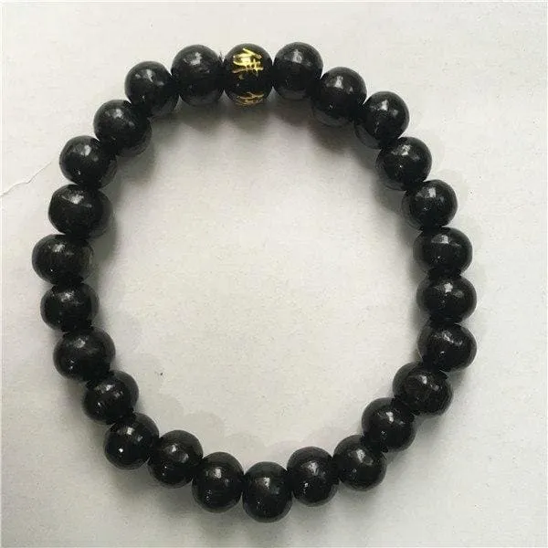 Chakra Healing Reiki Prayer Lava Stone Buddha Bead Bracelet