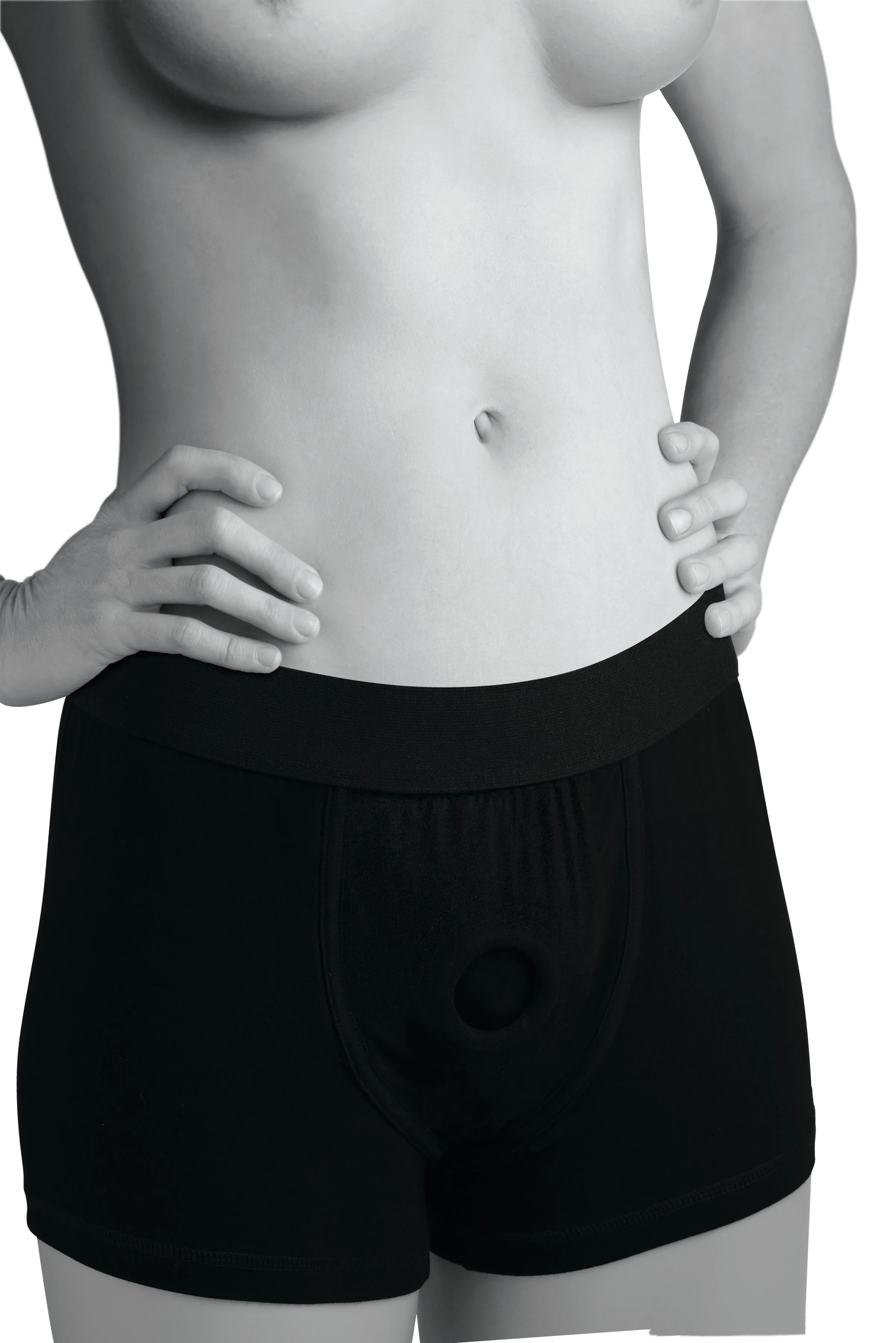 Comfy Boxer Brief Harness with Stretchy O-Ring for Fun Adventures