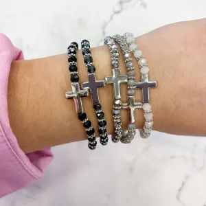 Cross Beaded Bracelet