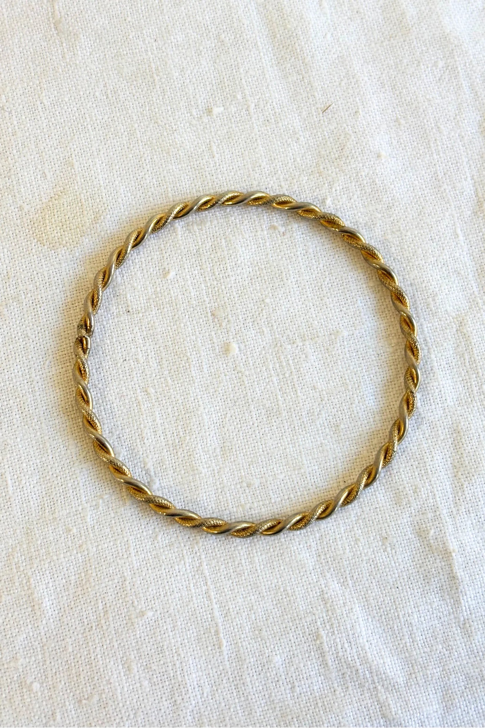 Dainty twisted bangle