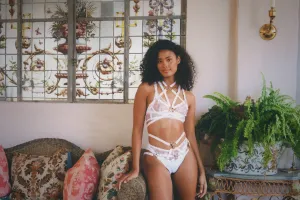 Daisy Strappy Top White