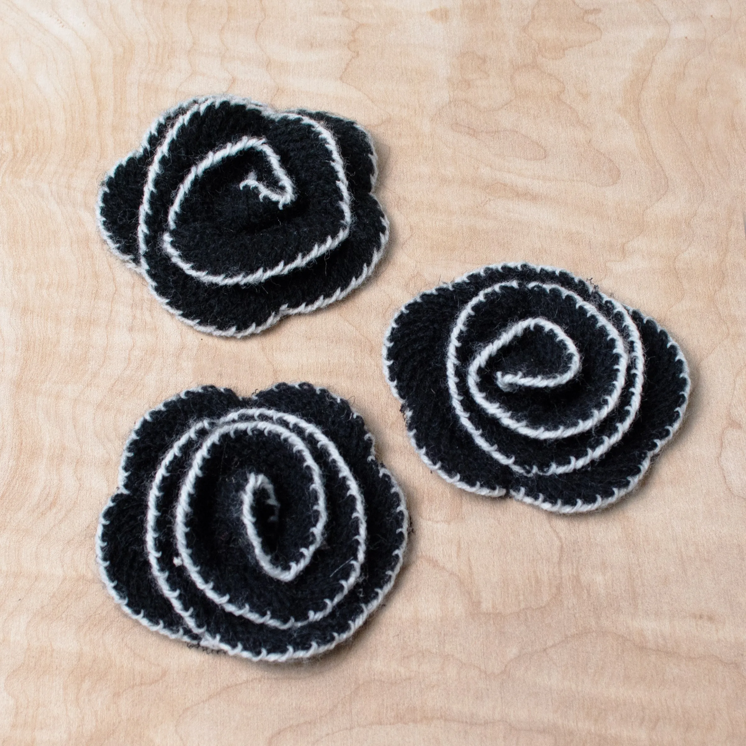 Fluffy Rosette Appliqu