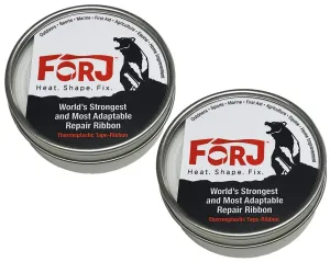 Forj Thermoplastic Tape Ribbon, 20 Feet of Lightweight, Compact Resin Fiber with 1000 Pounds of Tensile Strength, Perfect for Repairs and Maintenance. (Pack of 2) (2)