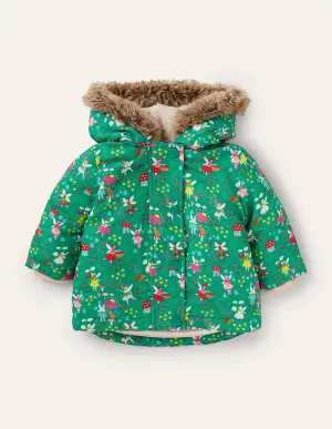 Girls 3-in-1 Jacket-Sardinia Green Fairy Garden