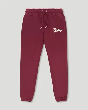 Handstyle Logo Trackpants Maroon/Cream