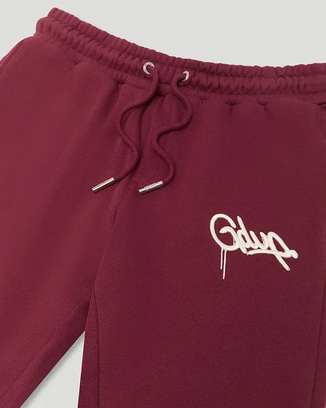 Handstyle Logo Trackpants Maroon/Cream