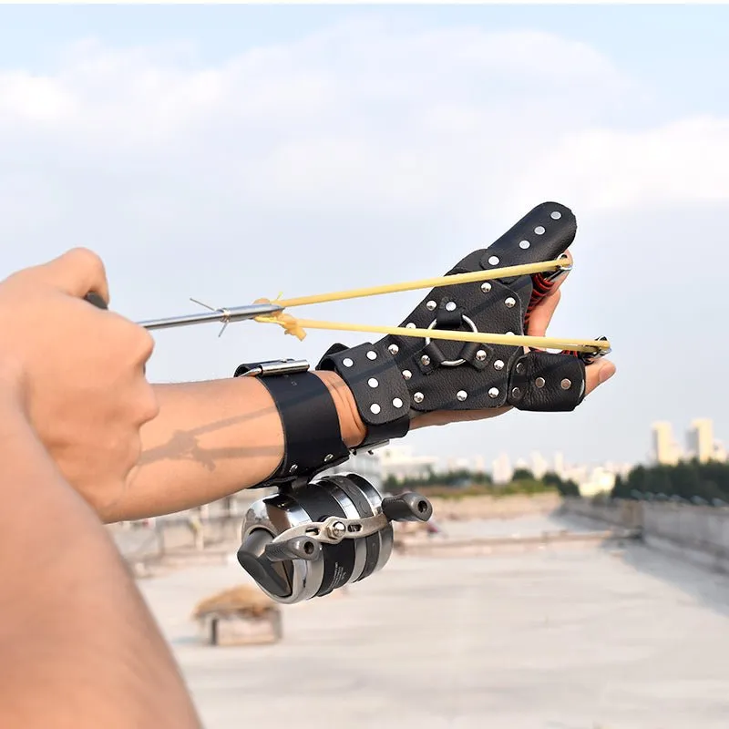 High Precision Stainless Steel Professional Outdoor Shooting Slingshot Set