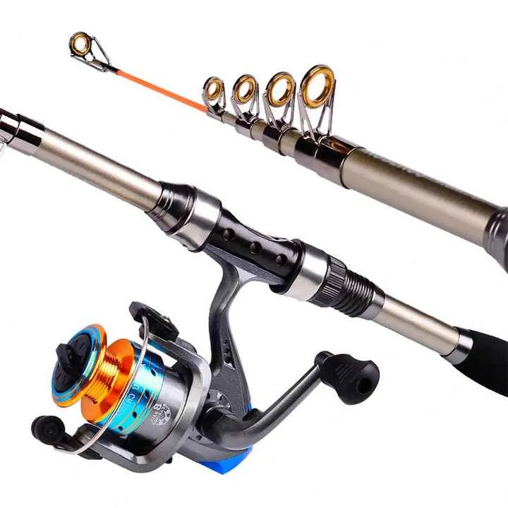 High Quality Bass Fishing Rod 2.1M 2.5M Fishing Rod and Reel Combo for Boat Fishing صنارة صيد سمك باس عالية الجودة بطول 2.1 متر و2.5 متر، مع بكرة لصيد الأسماك بالقارب