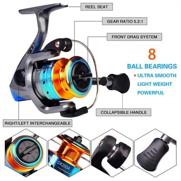 High Quality Bass Fishing Rod 2.1M 2.5M Fishing Rod and Reel Combo for Boat Fishing صنارة صيد سمك باس عالية الجودة بطول 2.1 متر و2.5 متر، مع بكرة لصيد الأسماك بالقارب
