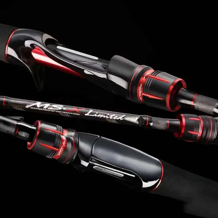 HSD Fishing Rod L/M/ML/MH Reinforced Casting Rod Metal Hook Tier 2.1m 2.4m Spinning Fishing Rod for Widely Water Area صنارة صيد HSD مقاس L/M/ML/MH، صنارة صيد مقواة بطبقة خطافية معدنية بطول 2.1 متر و2.4 متر، صنارة صيد دوارة لمناطق المياه الواسعة