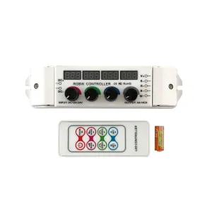 LED RGBW Rotary Knob Controller with Remote