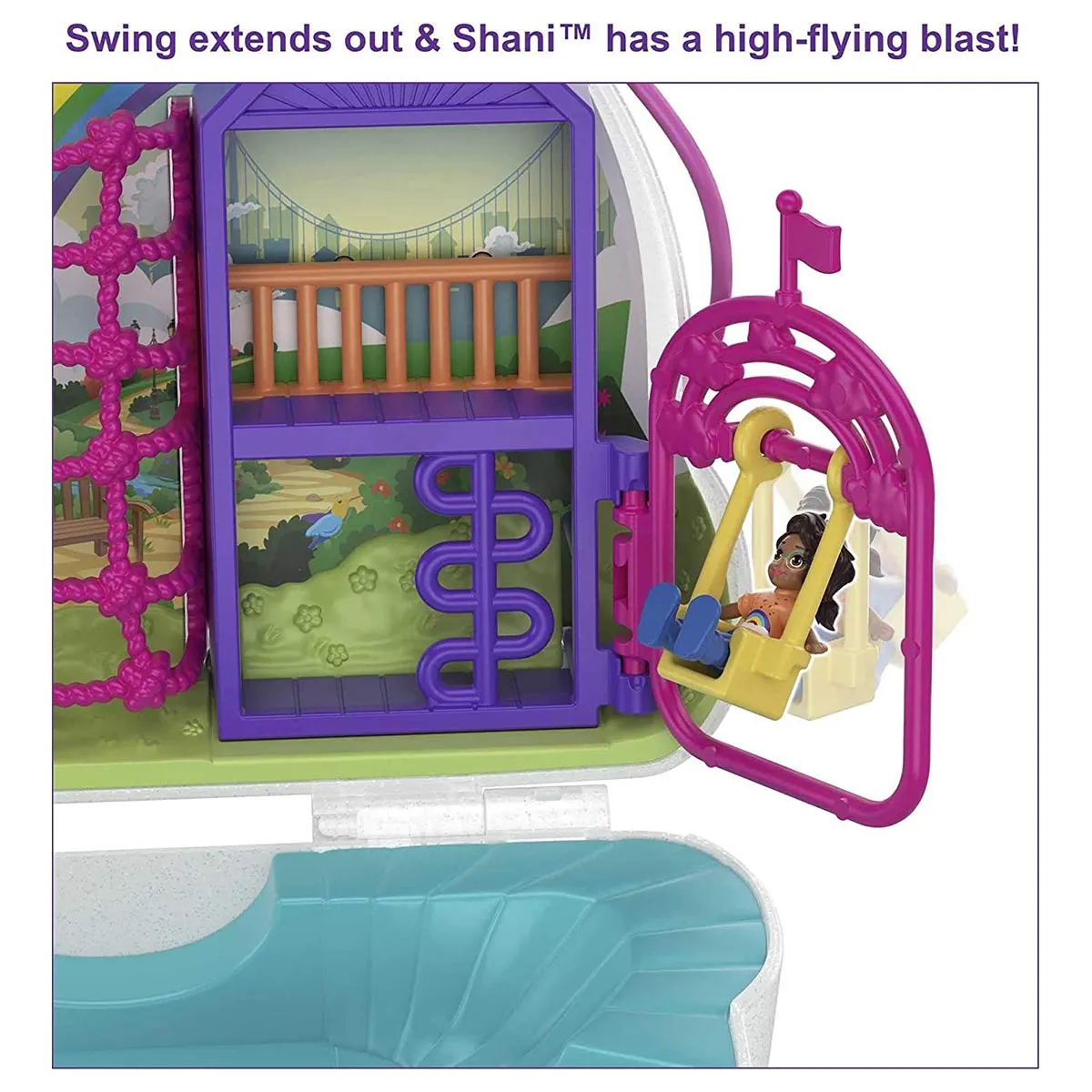 Mattel Polly Pocket Rainbow Dream Purse Playset