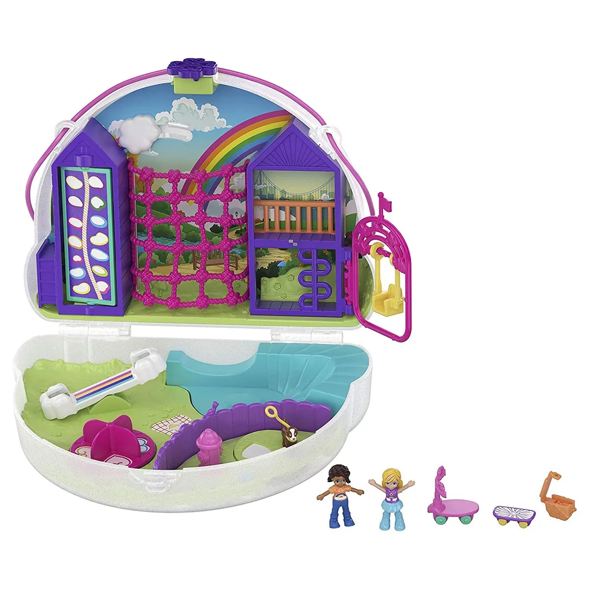 Mattel Polly Pocket Rainbow Dream Purse Playset