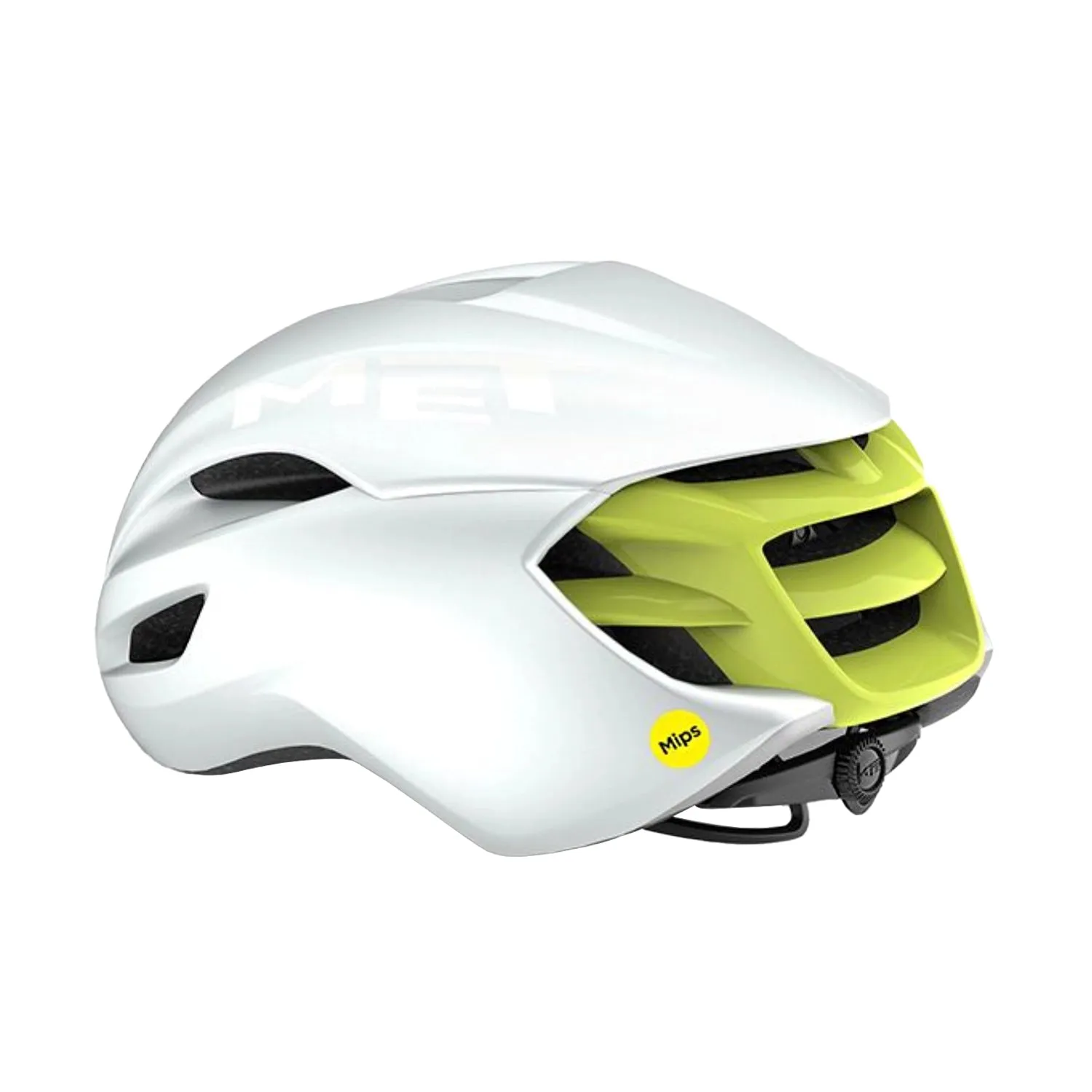MET Cycling Helmet Manta MIPS - White/LIme Limited Edition