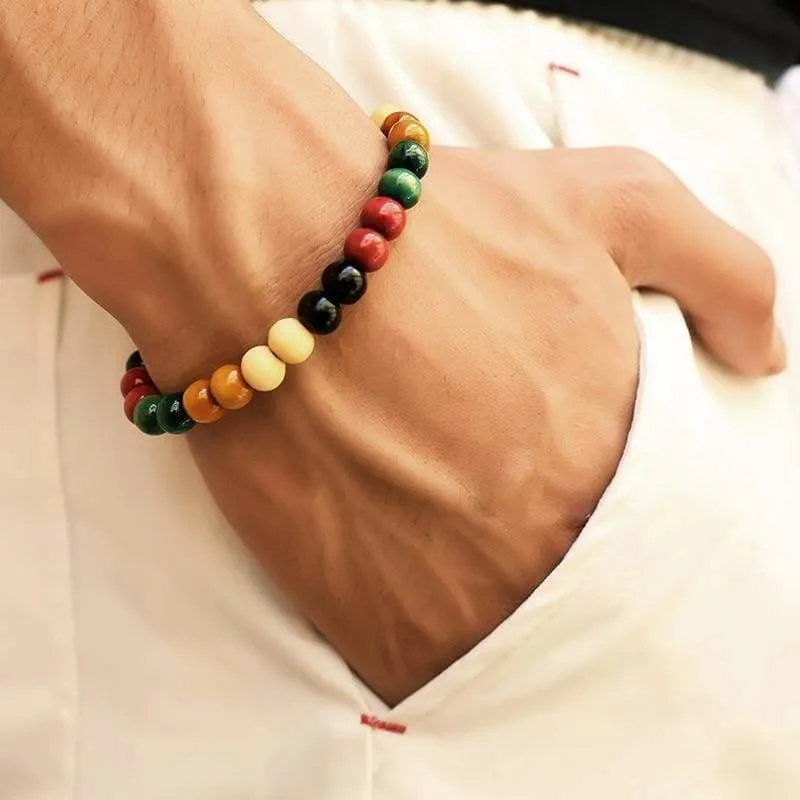Natural Wooden Beaded Root Chakra