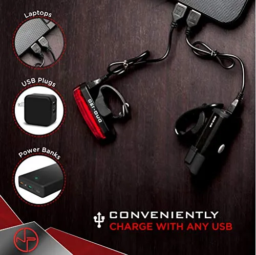 NP NIGHT PROVISION BX-300 Bike Light Set