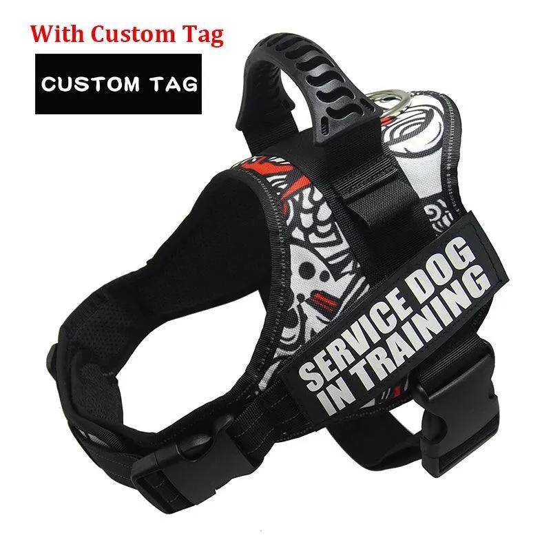 Nylon K9 Reflective Dog Harness: Personalized Safety Gear for All Sizes