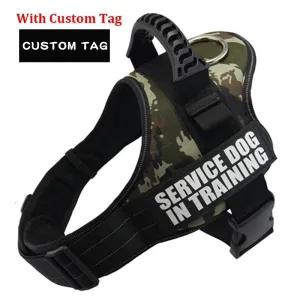 Nylon K9 Reflective Dog Harness: Personalized Safety Gear for All Sizes