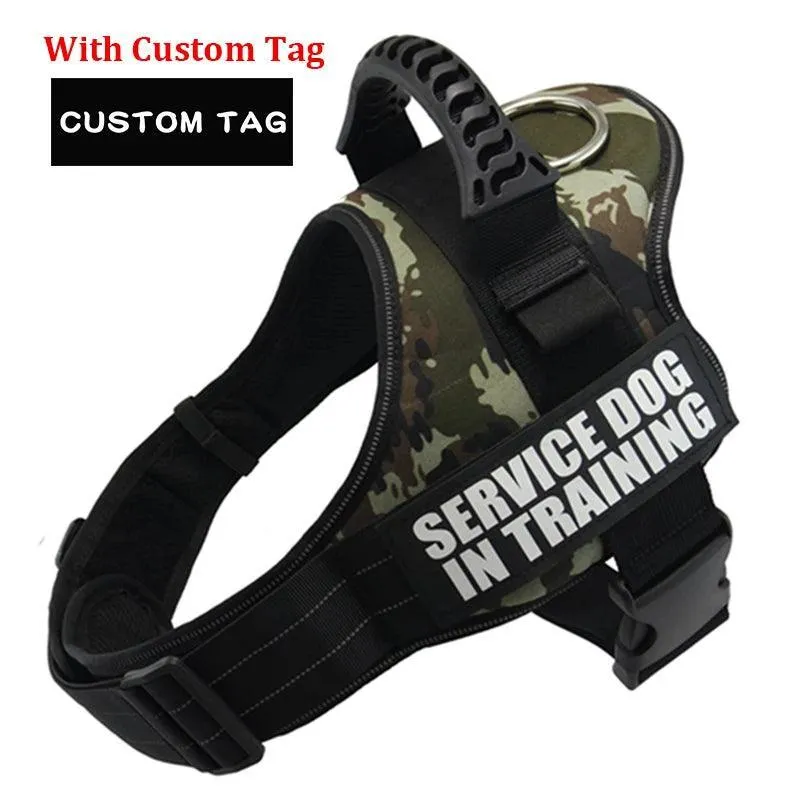 Nylon K9 Reflective Dog Harness: Personalized Safety Gear for All Sizes