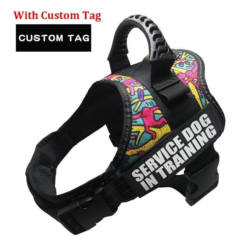 Nylon K9 Reflective Dog Harness: Personalized Safety Gear for All Sizes