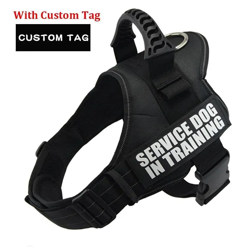Nylon K9 Reflective Dog Harness: Personalized Safety Gear for All Sizes