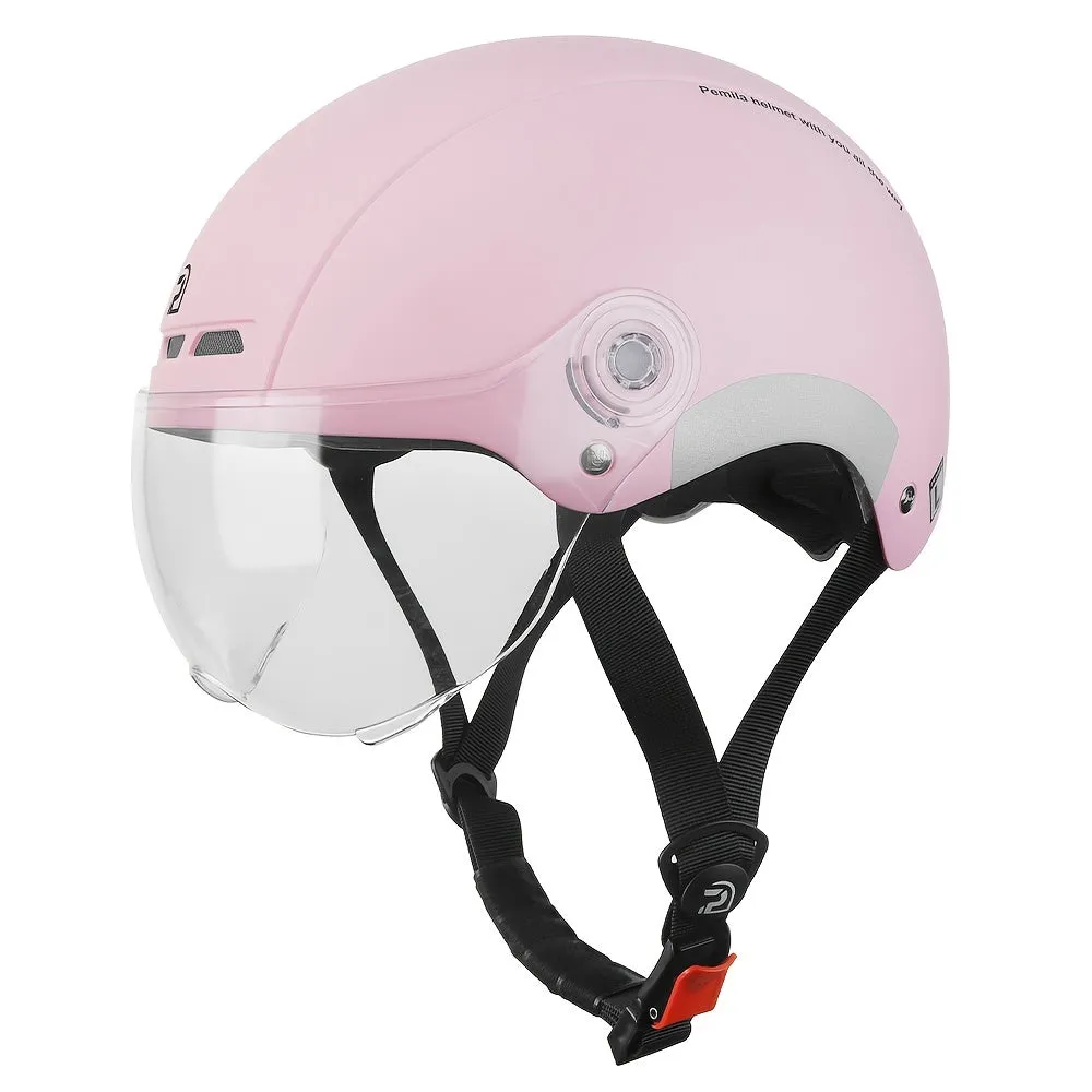 PemILA Cycling Helmet Goggles Reflective Sticker Adjustable Strap
