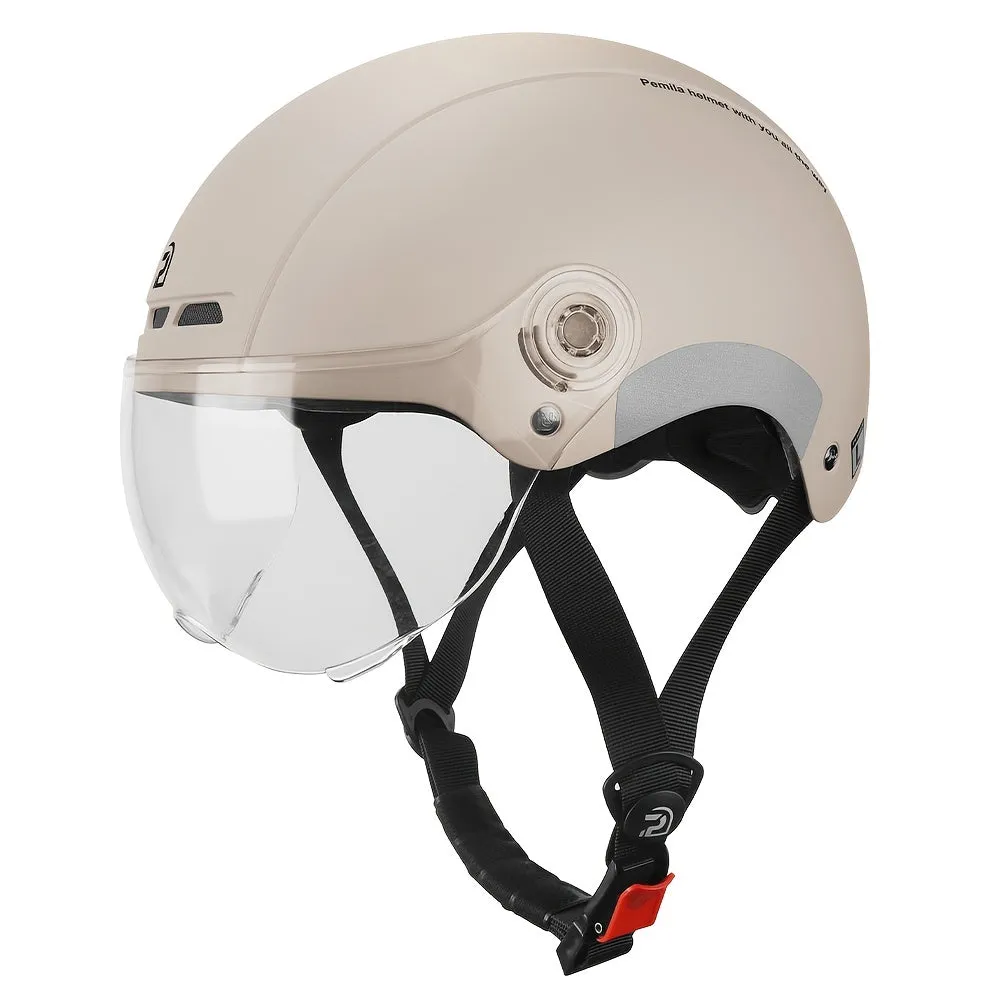 PemILA Cycling Helmet Goggles Reflective Sticker Adjustable Strap