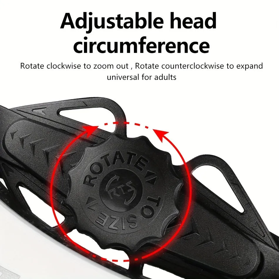 PemILA Cycling Helmet Goggles Reflective Sticker Adjustable Strap