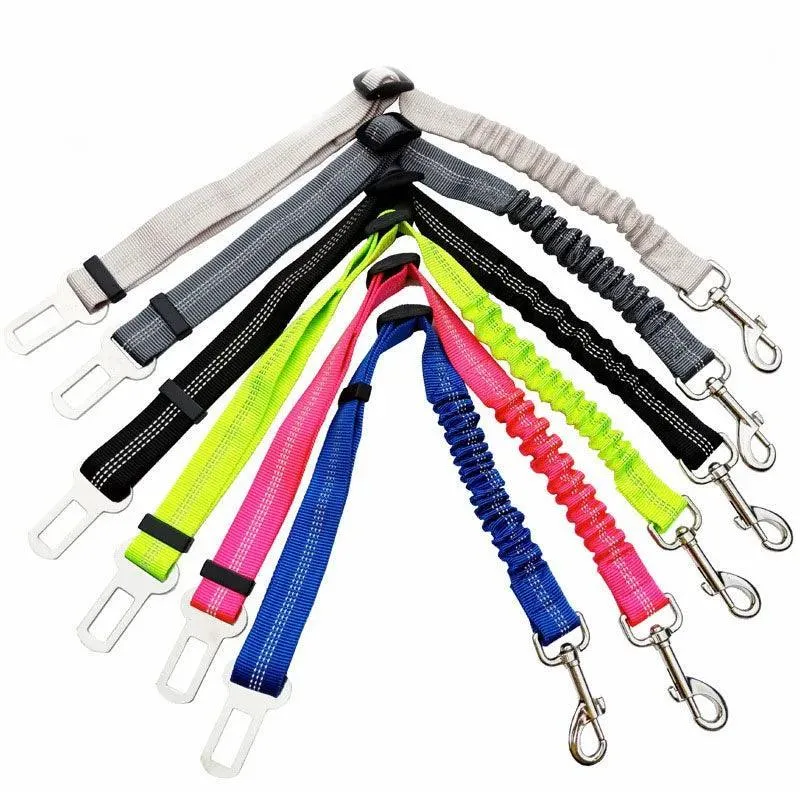 Pet Safety Harness: Adjustable Reflective Seat Belt for Dogs - Secure Travel Companion