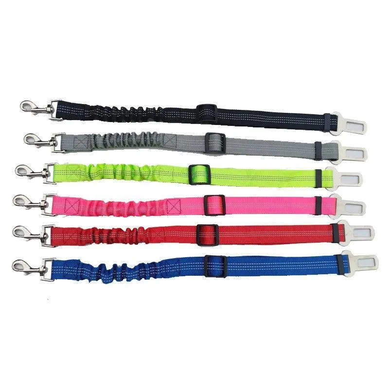 Pet Safety Harness: Adjustable Reflective Seat Belt for Dogs - Secure Travel Companion