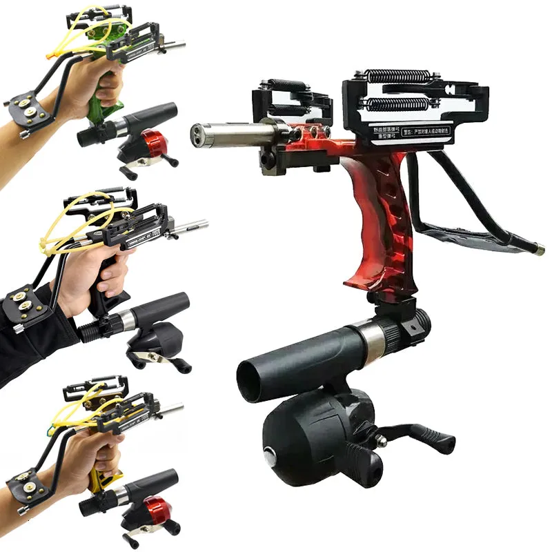 Professional Instructor Slingbow with Wrist and Infrared Sight Adult Fishing Slingshot Set