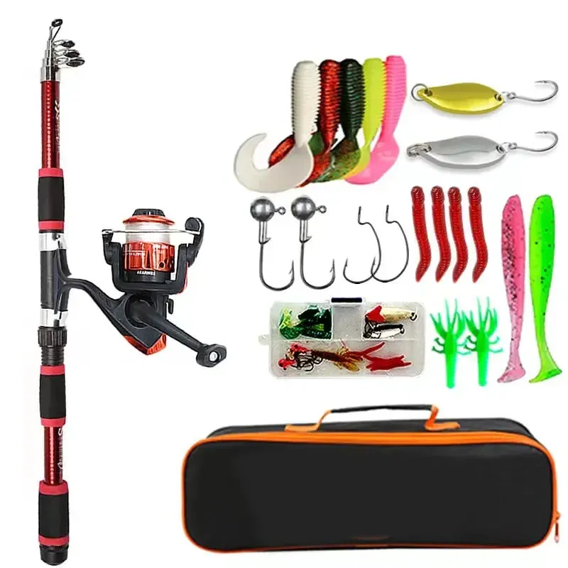 SavageBiz - Telescopic Fishing Rod And with kit