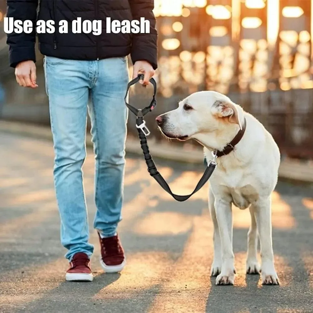 Secure Dog Car Travel Harness: Reflective Safety, Adjustable Comfort & Durable